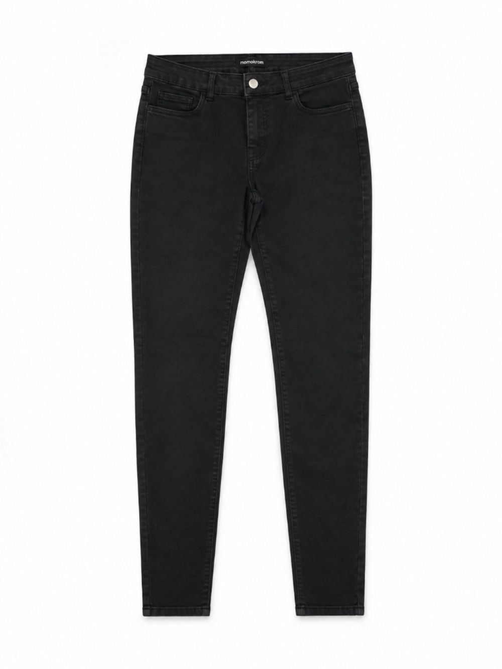 Momokrom Black Skinny Jeggings Size 10 | Stretch Pull-On Jeans | Women's Denim P